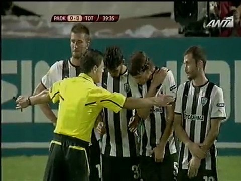 ΠΑΟΚ - Τότεναμ / Καλή απευθείας εκτέλεση φάουλ από τον Παβλιουτσένκο