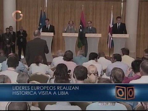 Lideres europeos visitan Libia