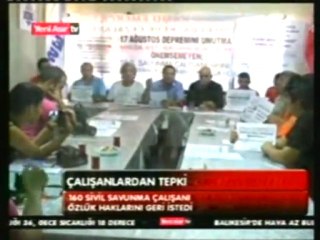 Basın Açıklaması Haberi: İzmir Sivil Savunma Çalışanları