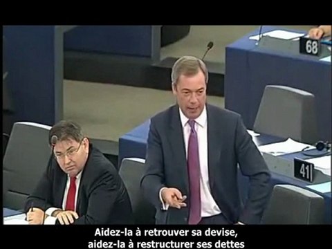 Grèce sous la dictature de la Commission, BCE et du FMI - Nigel Farage
