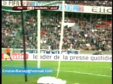PSG 3 Salzburgo 1 uefa Europa League 2011-12 Los goles