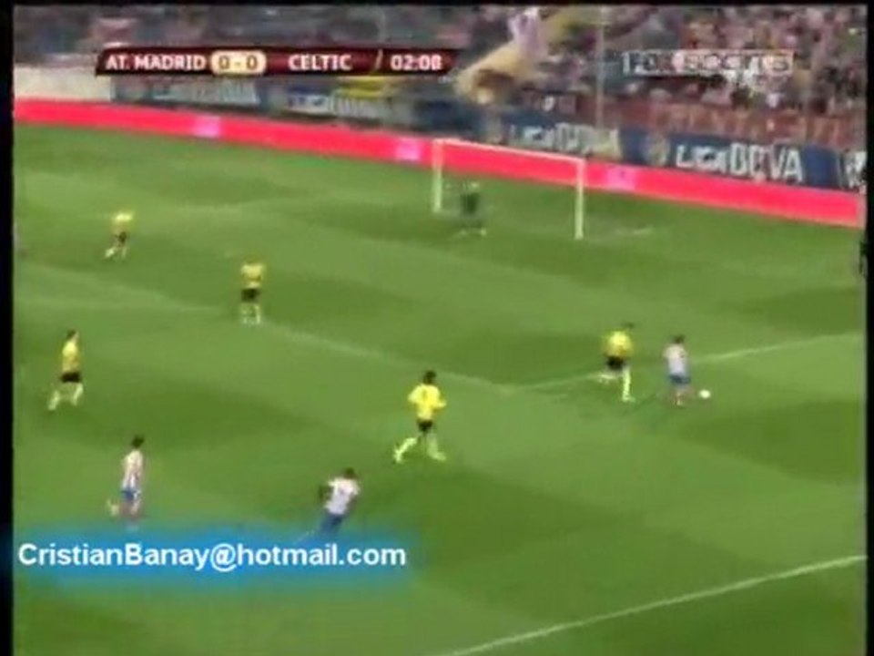 Atletico de Madrid 2 Celtic 0 Uefa Europa League 2011-12 Los goles