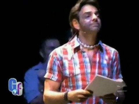 Maite Perroni, William Levy y Eugenio Derbez en ensayo de Premios HH || GyF