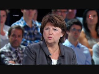 Martine Aubry interview primaire PS - (France 2)