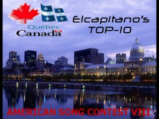 American Song Contest VIII. Elcapitano's top-10.