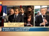 Bernard-Henri Lévy en Libye relate la visite de Sarkozy