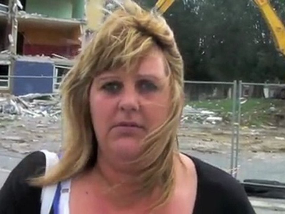 Démolition des immeubles des "Peintres" à Hautmont