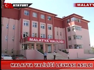 "Malatya Valiliği" levhası asıldı