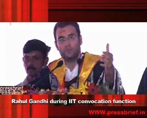 Rahul Gandhi during IIT convocation function