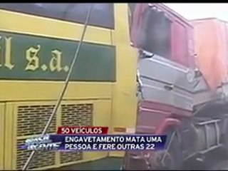 PEOR ACCIDENTE EN EL NÚMERO DE AUTOMÓVILES EN BRASIL