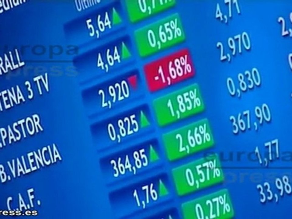 La Bolsa gana un 0,13% a media sesión