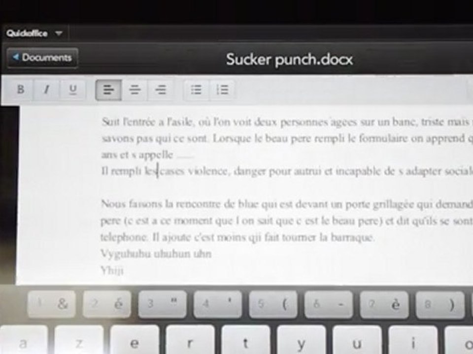 Qucikoffice HD HP TouchPad