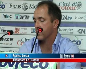 Fc Crotone | Lerda, adesso abbiamo più fiducia e autostima