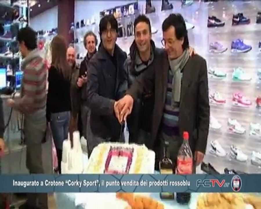 Fc Crotone |  Inaugurato a Crotone "Corky Sport", il punto vendita dei prodotti rossoblu
