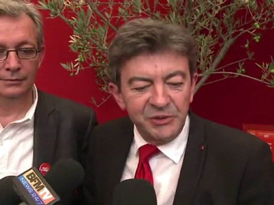 Mélenchon défend son projet 2012 à la fête de l'Humanité