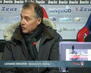 Fc Crotone | Menichini, contro la Triestina per vincere