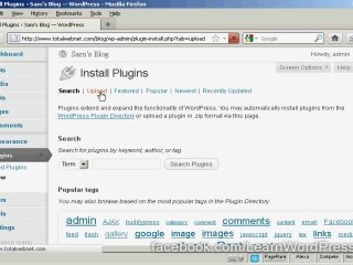 Download Video: LearnWordPress - Upload & install WordPress plugins manually