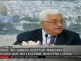Abbas: contamos con el apoyo del pueblo árabe