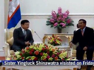 Thai ex-PM meets Cambodian leader