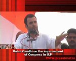 Rahul Gandhi on the improvement of Congress in U.P