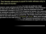 Why Does 2 Women Witness = 1 Man Witness in islam