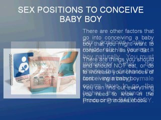 Sex Positions To Conceive Baby Boy