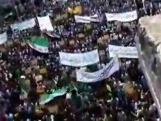 Filling the streets in Syria