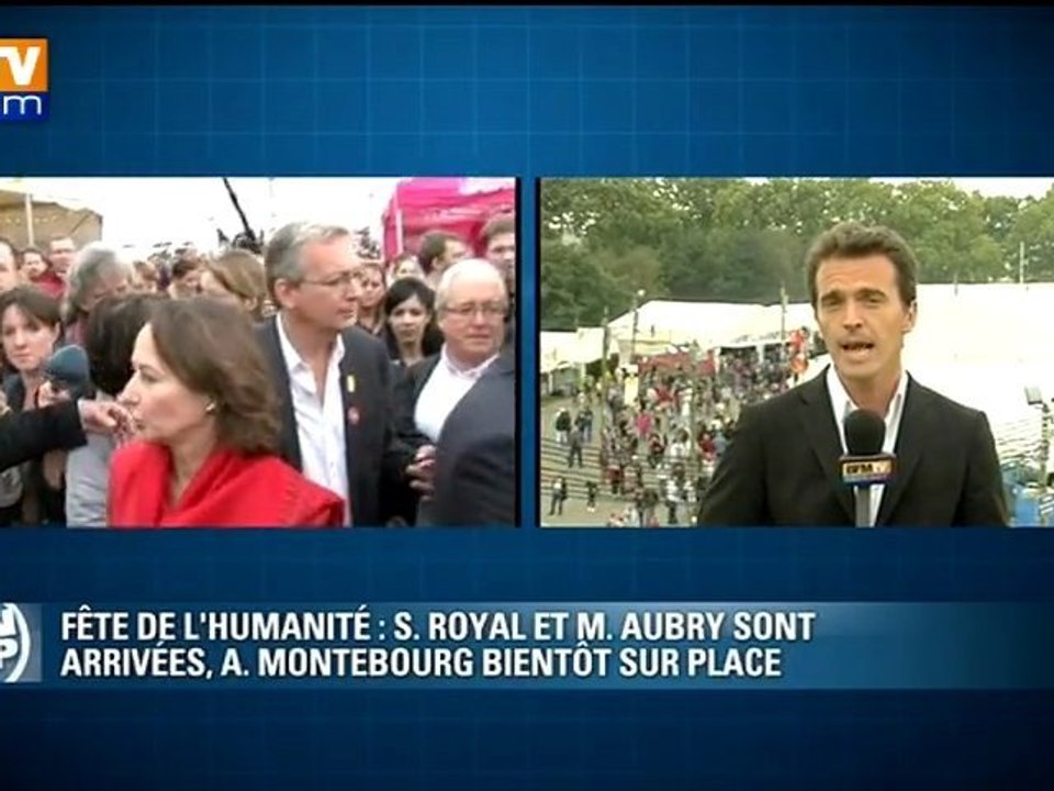 Fête de l’Huma : arrivée de Martine Aubry