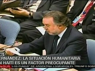 Fernández: situación en Haití es un factor preocupante