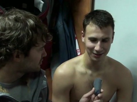 Артём Воронин и Роман Людучин после игры с к.Динамо 17.09.11.