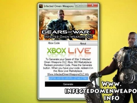 Install Gears of War 3 Infected Omen Weapons DLC Free!! - Xbox 360 Tutorial