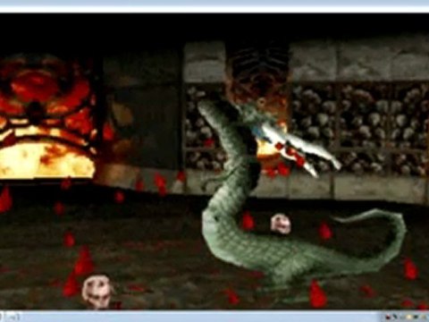 MORTAL KOMBAT 4 (PSX) LIU KANG FATALITY 2 (Dragon Morph)