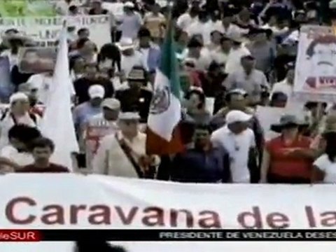 La Caravana por la paz se reúnen con el EZLN en Chiapas