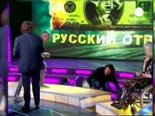 Russian media tycoon lashes out in TV debate