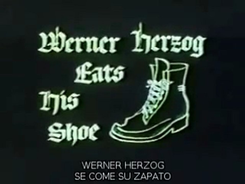 Werner Herzog Eats His Shoe