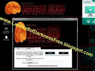 Last Half of Darkness Society of the Serpent Moon PC Serial