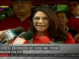 PSUV desconoce decisión de CIDH y respalda a justicia local