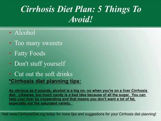 Cirrhosis Diet Do's and Dont's