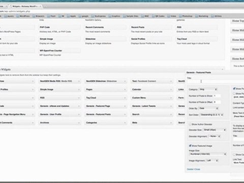Tutorial on WordPress Featured Post and Featured Page Widgets