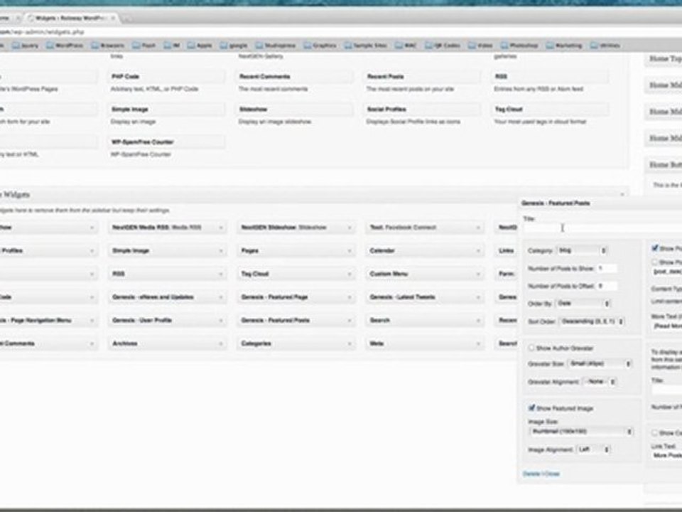 Tutorial on WordPress Featured Post and Featured Page Widgets
