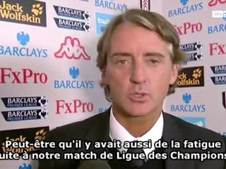 Mancini : "Je n'ai pas assez de joueurs"