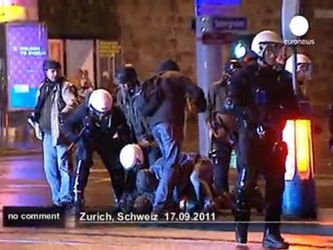 Violent fighting in Zurich - no comment