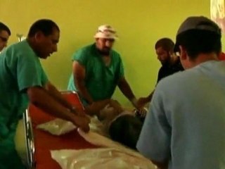 Treating the wounded in Sirte