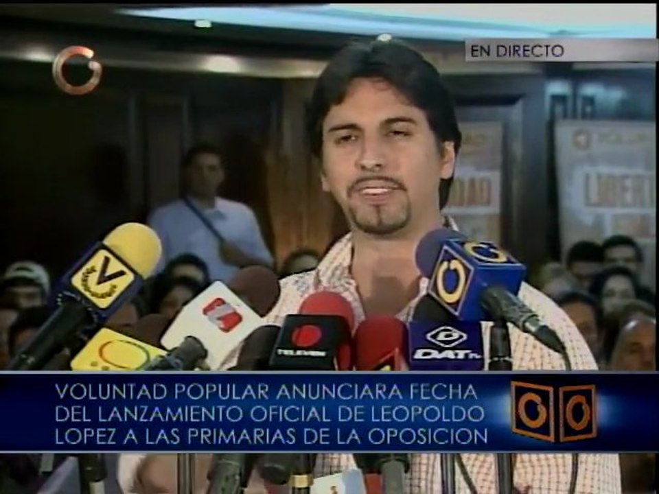 Voluntad Popular ratifica que su candidato a las primarias es Leopoldo López
