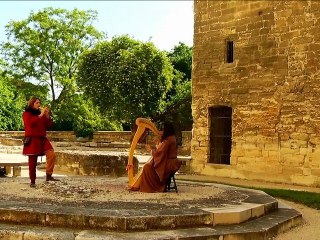 Compagnie Afikamaya, "Stella Splendes", Duo harpe celtique et flûte.