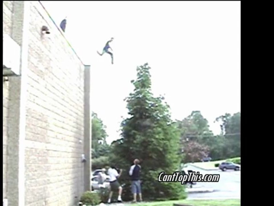 Teen Jackass Huge Jump!