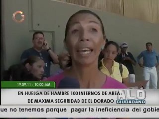 Huelga de hambre en cárcel El Dorado