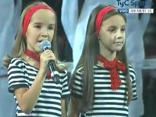 Copa Davis: Himno Argentino cantado por Niña Serbia " Ivona Rambosek"