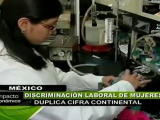 Las mujeres ganan 20% menos que los hombres en México