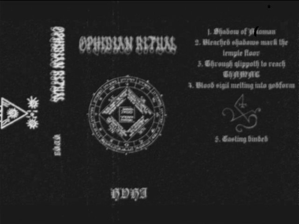OPHIDIAN RITUAL - Through qlippoth to reach ThAMAL/Bleached shadows mark the temple floor